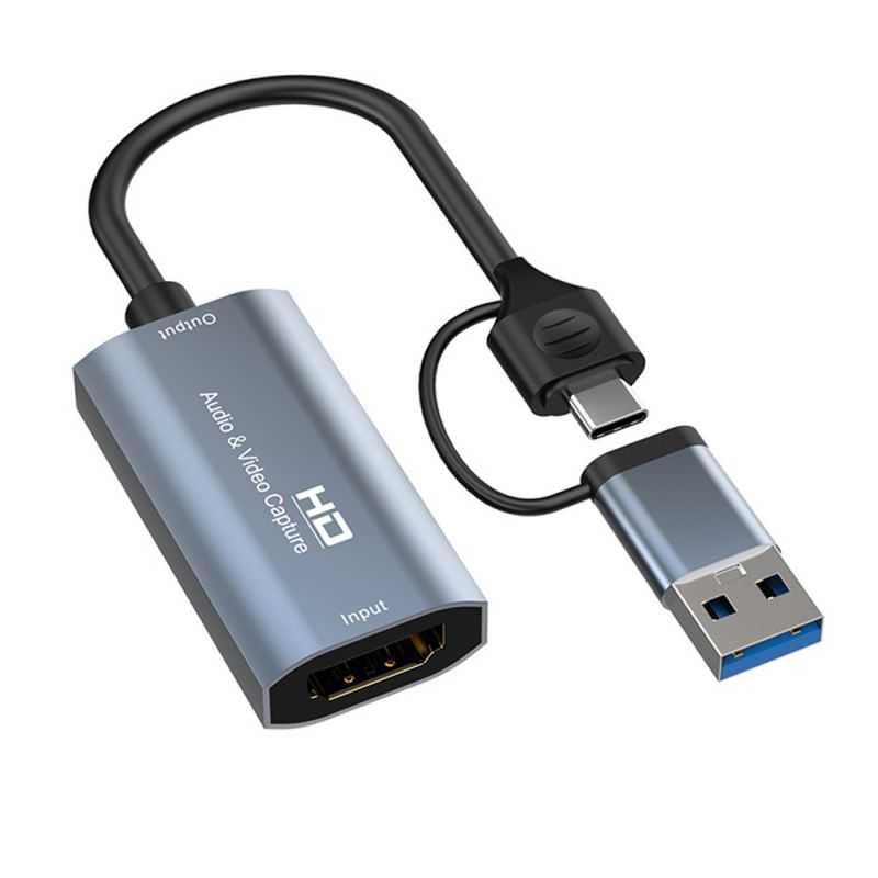 MiraScreen Z29B 二合一影音擷取卡(Type-C+USB) 影音採集卡 4K【愛瘋潮】