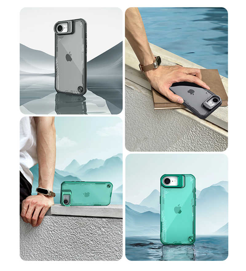 NILLKIN Apple 蘋果 iPhone 16e 冰空 Prop 保護殼(鏡框版) 保護套 手機殼 雙料殼 鏡頭保