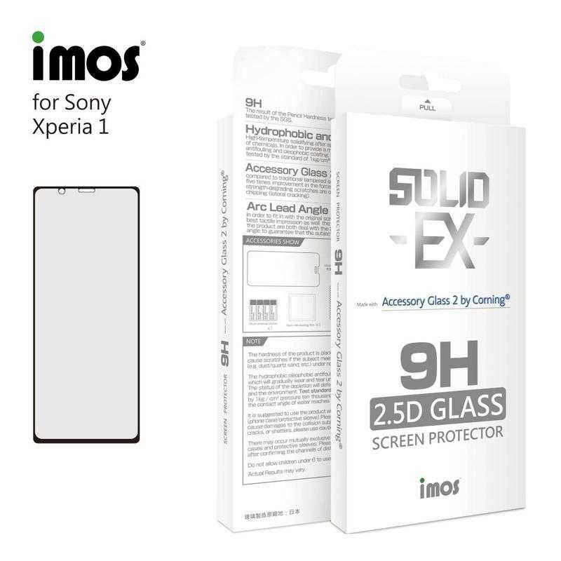 【愛瘋潮】iMos SONY Xperia 1 6.5吋 滿版玻璃保護貼 美商康寧公司授權 螢幕保護