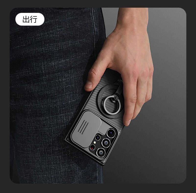 磁吸殼  防摔殼 NILLKIN SAMSUNG 三星 Galaxy S24 Ultra 黑鏡 Pro 磁吸保護殼 保護