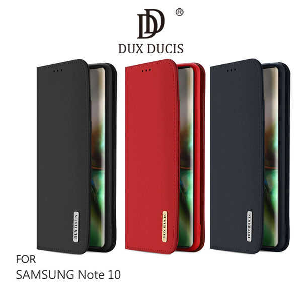 【愛瘋潮】DUX DUCIS SAMSUNG Note 10 WISH 真皮皮套 掀蓋 鏡頭保護 支