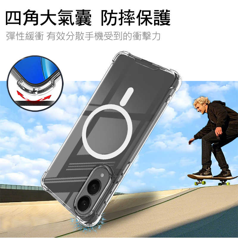手機殼 防摔殼 Imak 艾美克 SAMSUNG 三星 Galaxy S25 Edge 太空殼(磁吸款) 雙料殼 透明殼