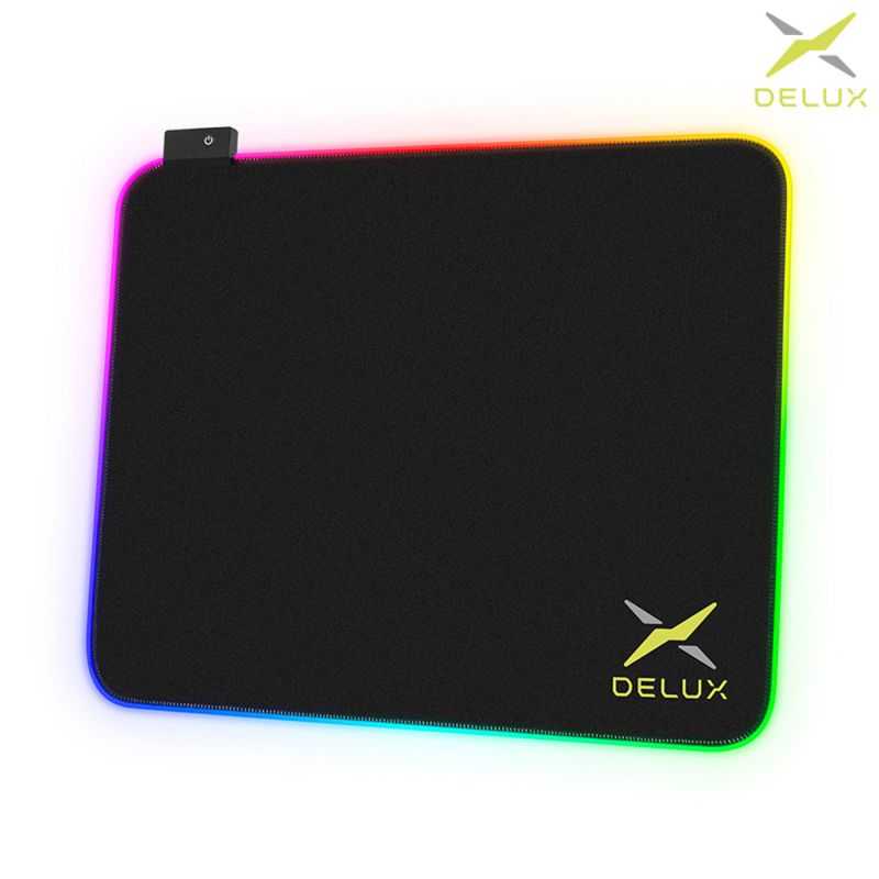 發光滑鼠墊 DeLUX GP003 RGB 滑鼠墊 加大滑鼠電 電腦桌墊 電競 多彩 防滑 【愛瘋潮】