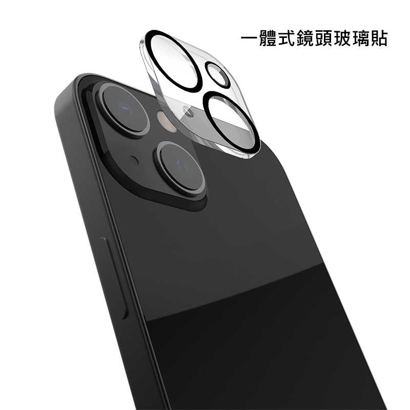 RAPTIC Apple iPhone 15/iPhone 15 Plus 一體式鏡頭玻璃貼兩片
