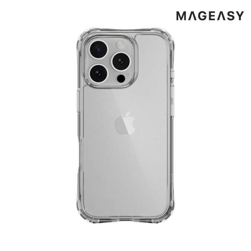 MAGEASY Apple 蘋果 iPhone 16 Pro Max 6.9吋 Atoms 超軍規防摔透明殼 保護殼 保