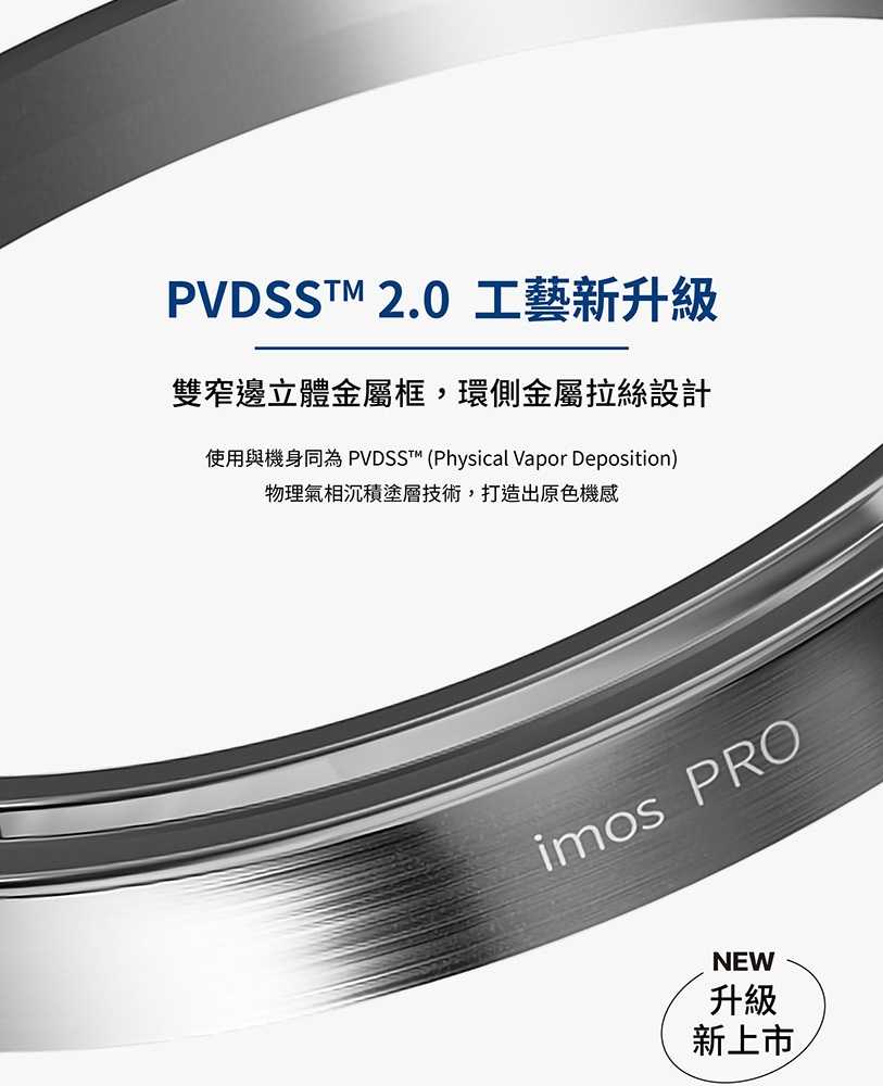 iMOS 藍寶石鏡頭貼 PVDSS不鏽鋼系列 for Apple iPhone 15 Pro 三顆【愛瘋潮】