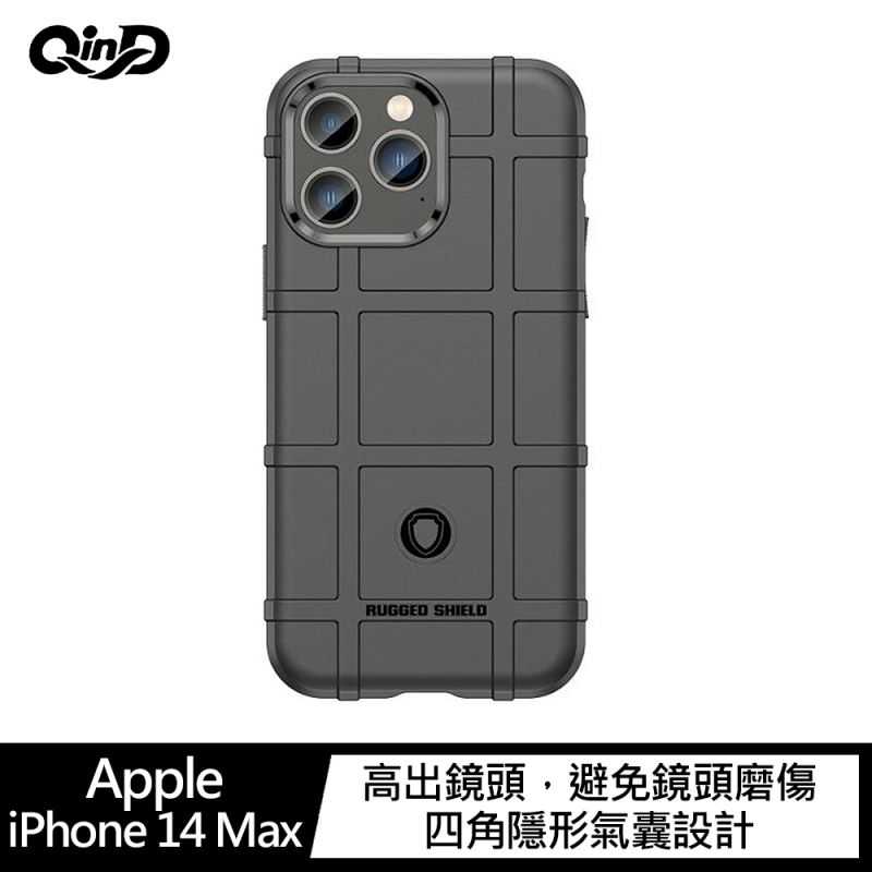 【愛瘋潮】防摔殼 手機殼 QinD Apple iPhone 14 Plus 戰術護盾保護套