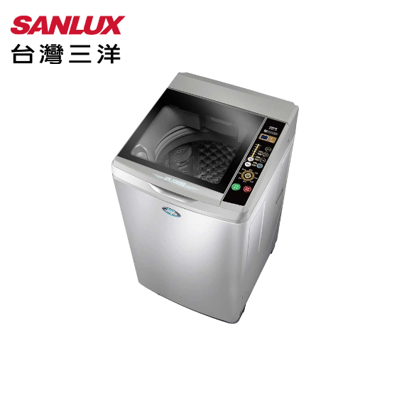 SANLUX臺灣三洋12公斤強化玻璃上蓋淺灰色洗衣機SW-12NS6A