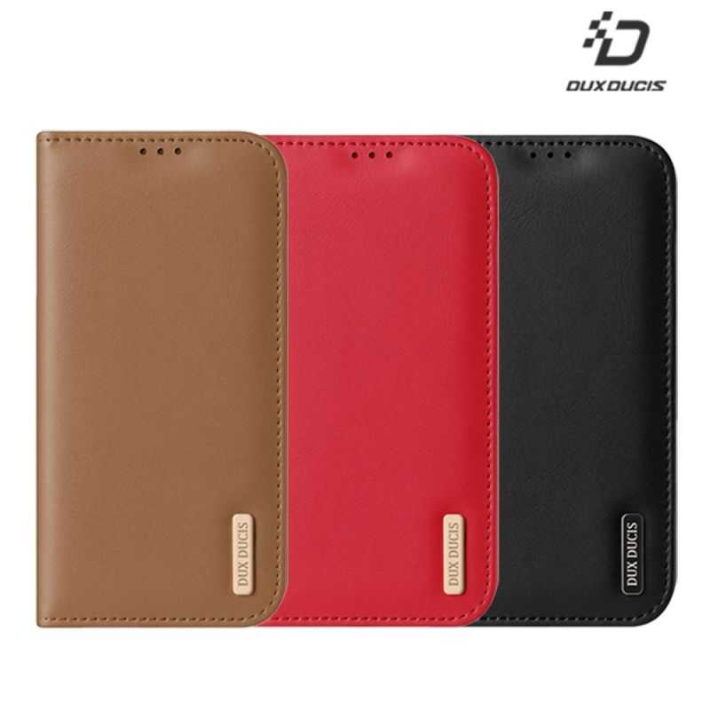 DUX DUCIS Apple 蘋果 iPhone 16 / 16 Plus Hivo 真皮保護套 側翻皮套 保護套