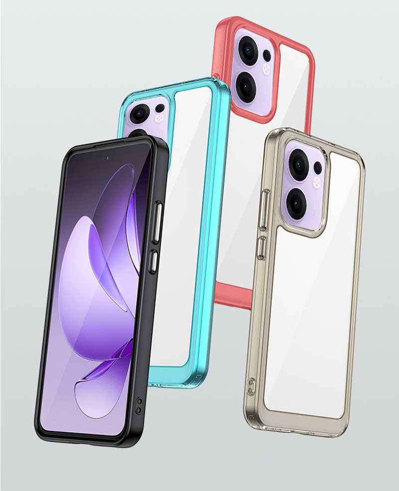 QinD OPPO Reno 13 F 雙料太空殼 手機殼 保護套 雙料殼 軟邊 硬背板 不發黃