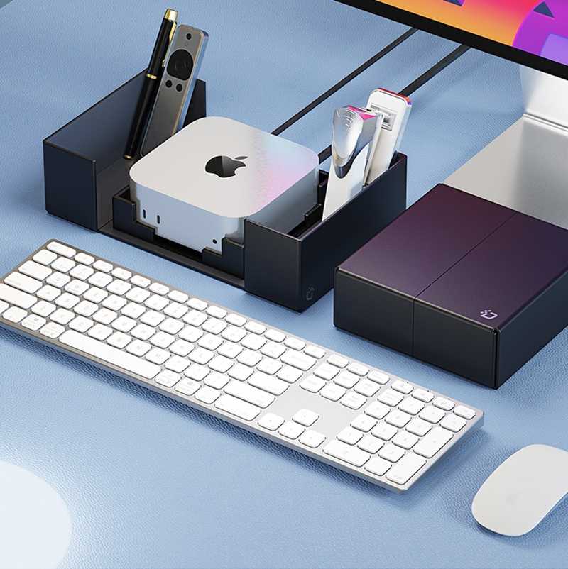 DUX DUCIS Apple 蘋果 Mac Mini (M4) 磁吸皮紋收納盒