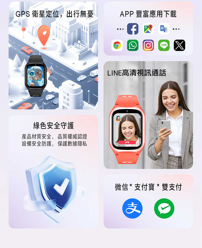 ANJOIN AS01 GPS 兒童智慧手錶(支援 Play 商店) 智能手錶 定位手錶 藍牙手錶 繁體中文 超長待機