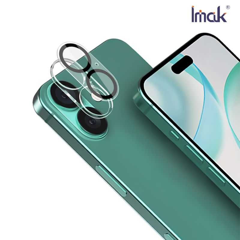 Imak 艾美克 Apple iPhone 16 / iPhone 16 Plus 鏡頭玻璃貼(一體式) 奈米吸附