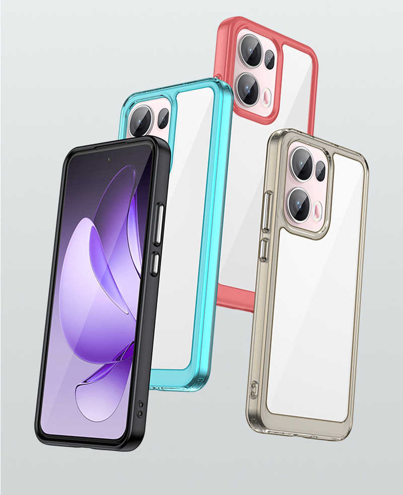 QinD OPPO Reno 13 Pro 5G 雙料太空殼 手機殼 保護套 雙料殼 軟邊 硬背板 不發黃