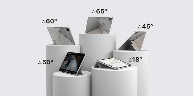 MAGEASY Apple iPad Mini 6/Mini 7(A17 Pro) FACET 全方位支架透明背蓋保護套