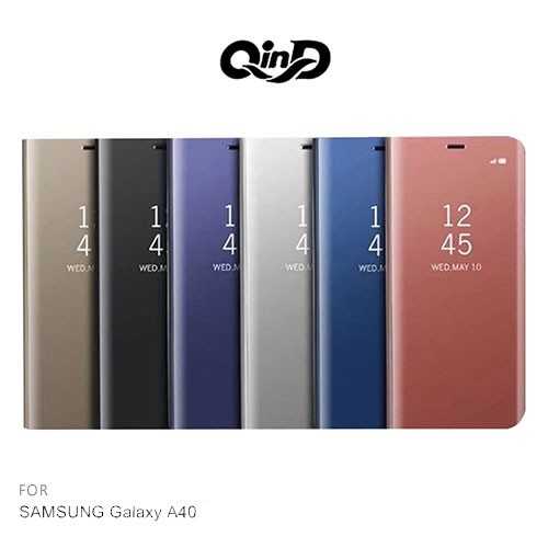 QinD SAMSUNG Galaxy A40 透視皮套 全包殼