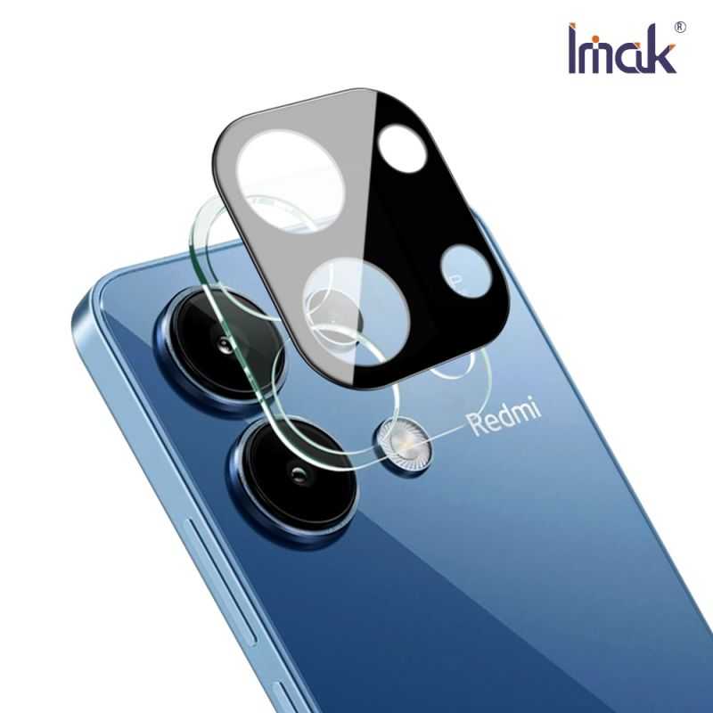 Imak 艾美克 Redmi 紅米 Note 13 4G 鏡頭玻璃貼(一體式)(曜黑版) 奈米吸附 鏡頭貼 鏡頭保護貼