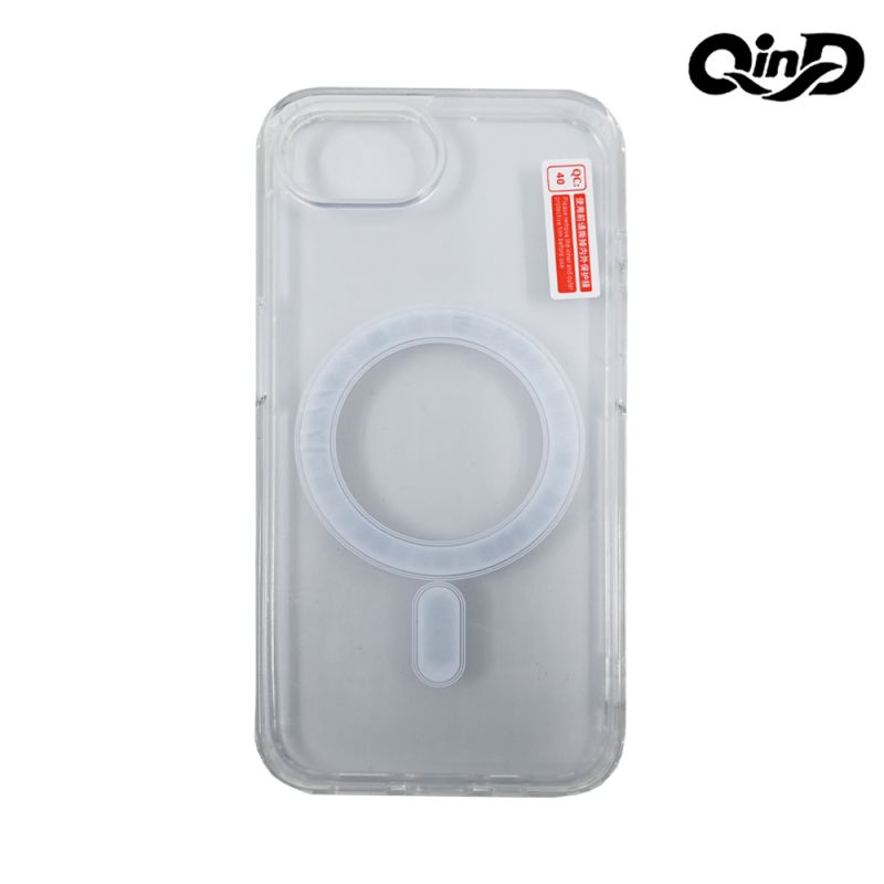 QinD Apple 蘋果 iPhone 16e 磁吸太空殼 保護殼 保護套 透明殼 雙料殼 支援 MagSafe