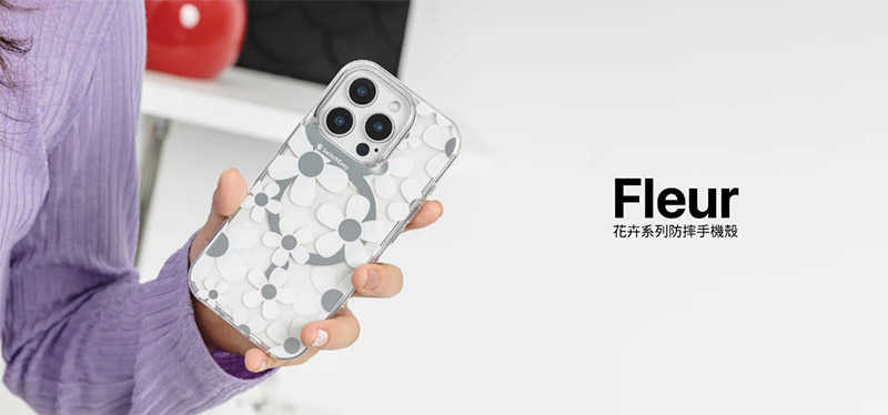 MAGEASY Apple 蘋果 iPhone 16  / 16 Plus Fleur M 花卉系列防摔磁吸手機殼