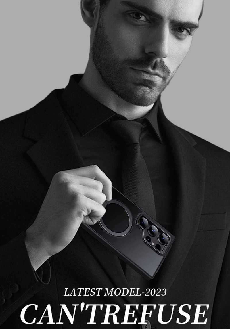 QinD SAMSUNG 三星 Galaxy S25 Ultra S25U 旋轉磁吸支點殼 手機殼 保護殼 保護套 雙料