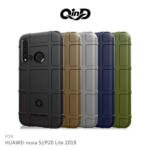 QinD HUAWEI nova 5i/P20 Lite 2019 戰術護盾保護套