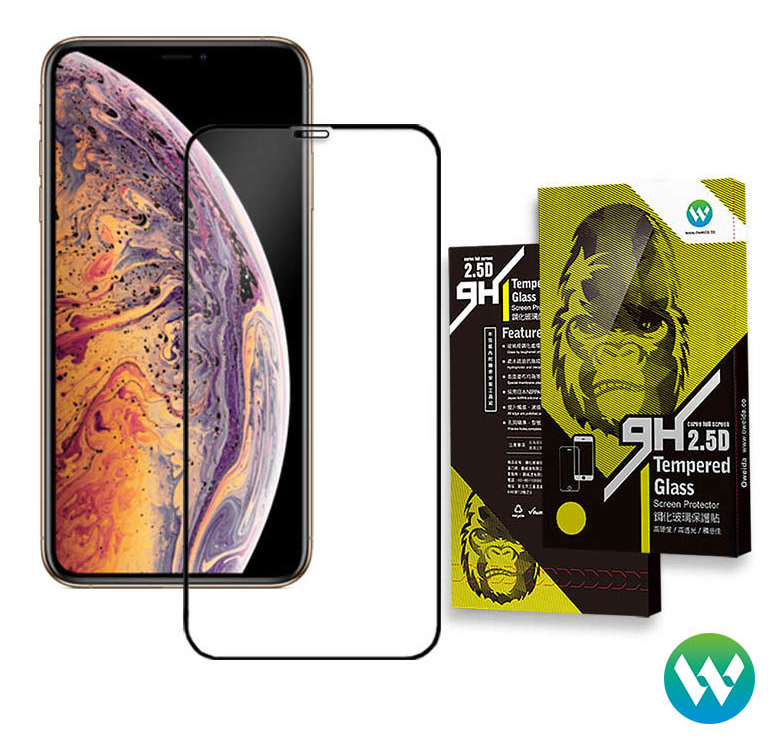 歐威達 Oweida iPhone Xs Max (6.5吋) 2.5D滿版鋼化玻璃貼