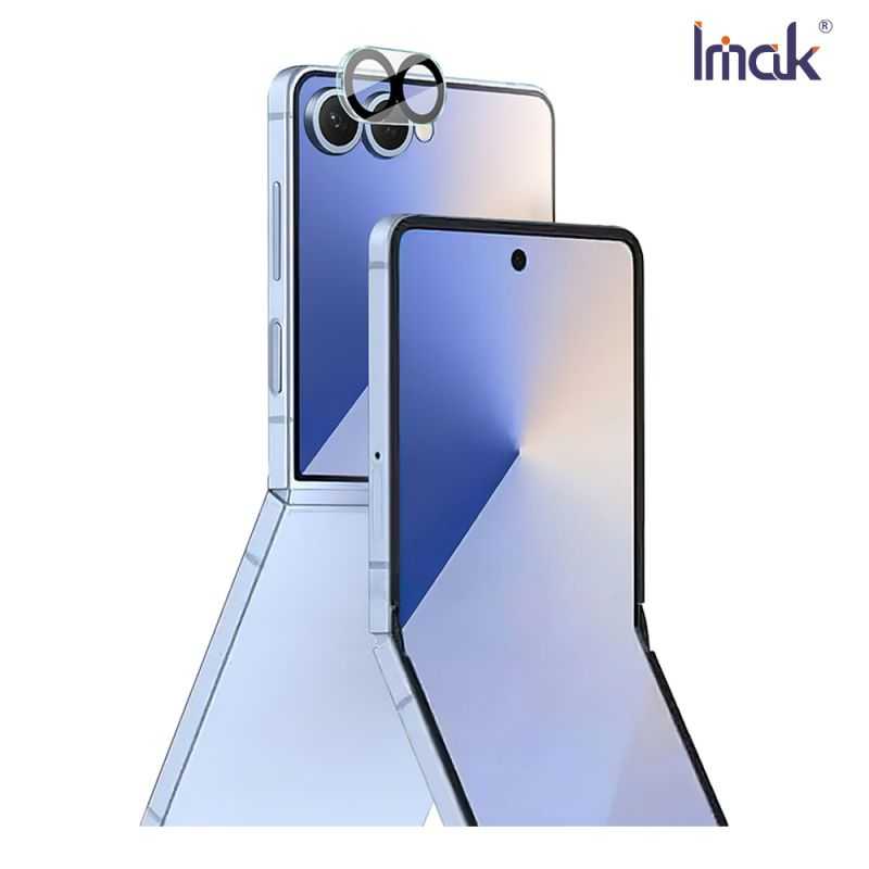 Imak 艾美克 SAMSUNG 三星 Galaxy Z Flip 7 5G 鏡頭玻璃貼(一體式)(黑圈版) 奈米吸附
