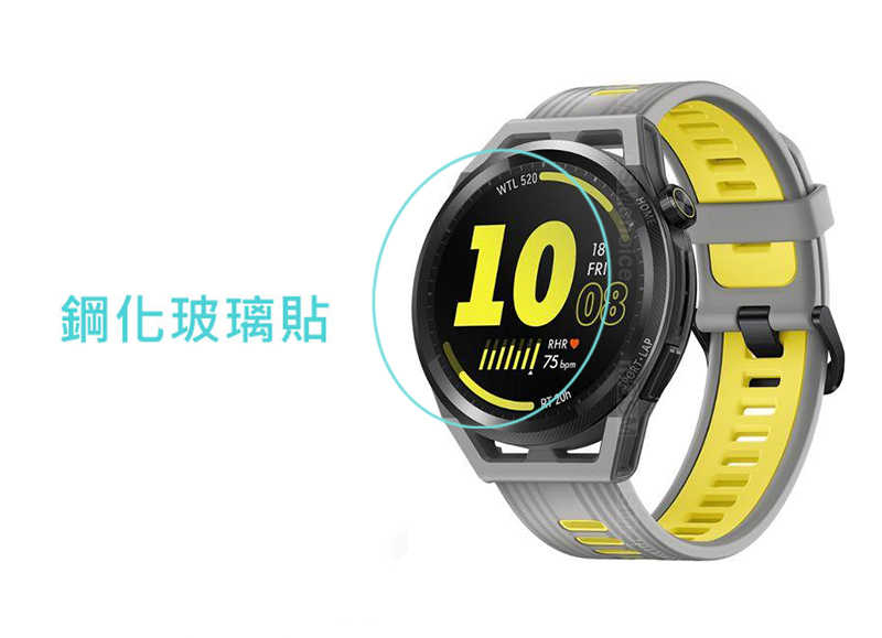 Qii HUAWEI Watch GT Runner 玻璃貼 (兩片裝)