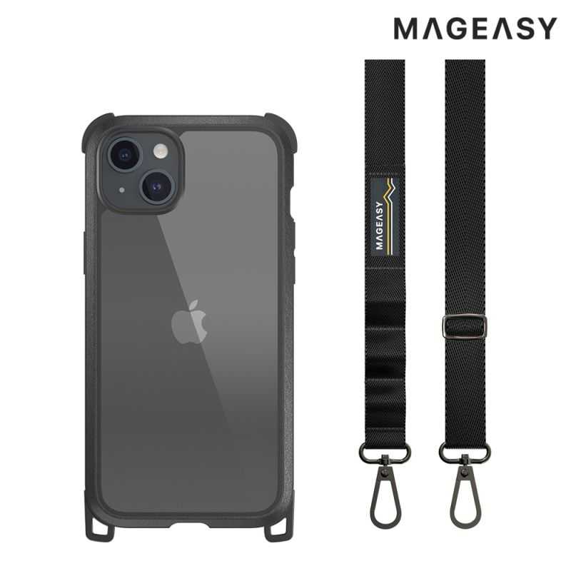 MAGEASY Apple iPhone 15 / 15 Plus Odyssey + Strap 保護殼