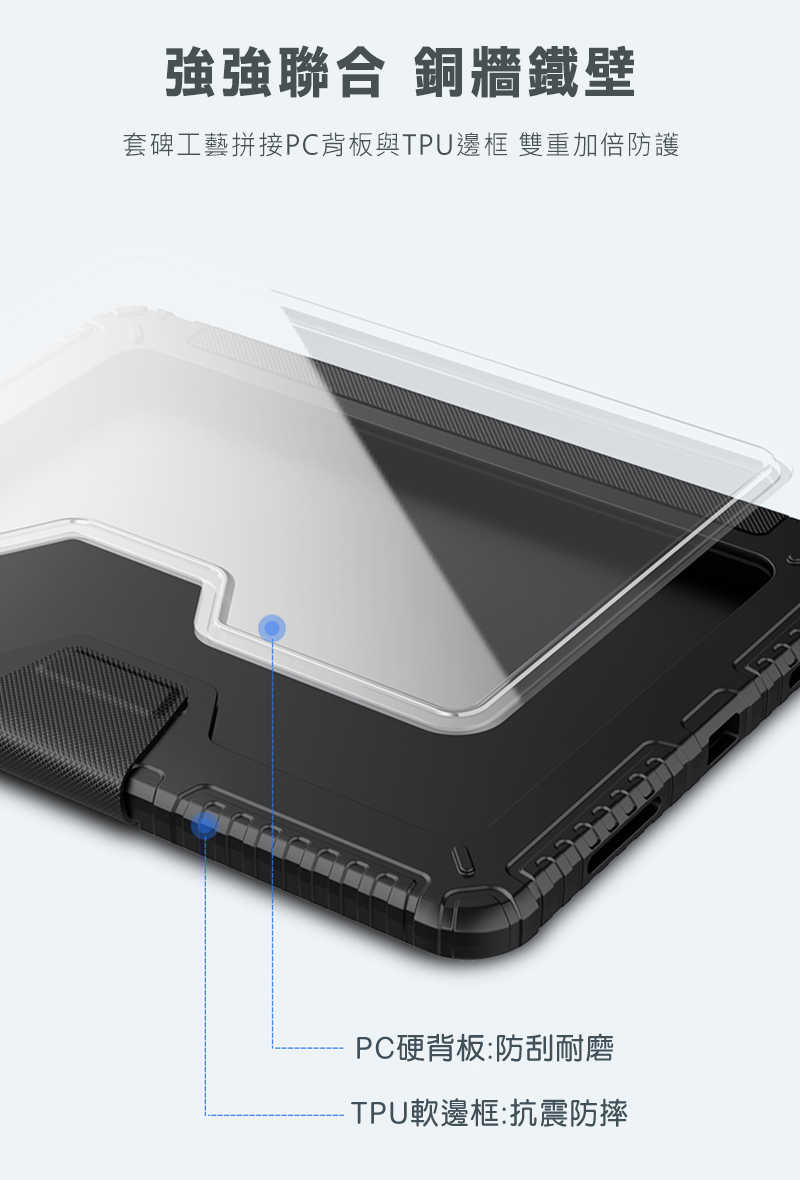 NILLKIN Apple iPad Air 4/5/6(M2)/Pro 2/3/4(M2) 悍甲 Pro iPad皮套