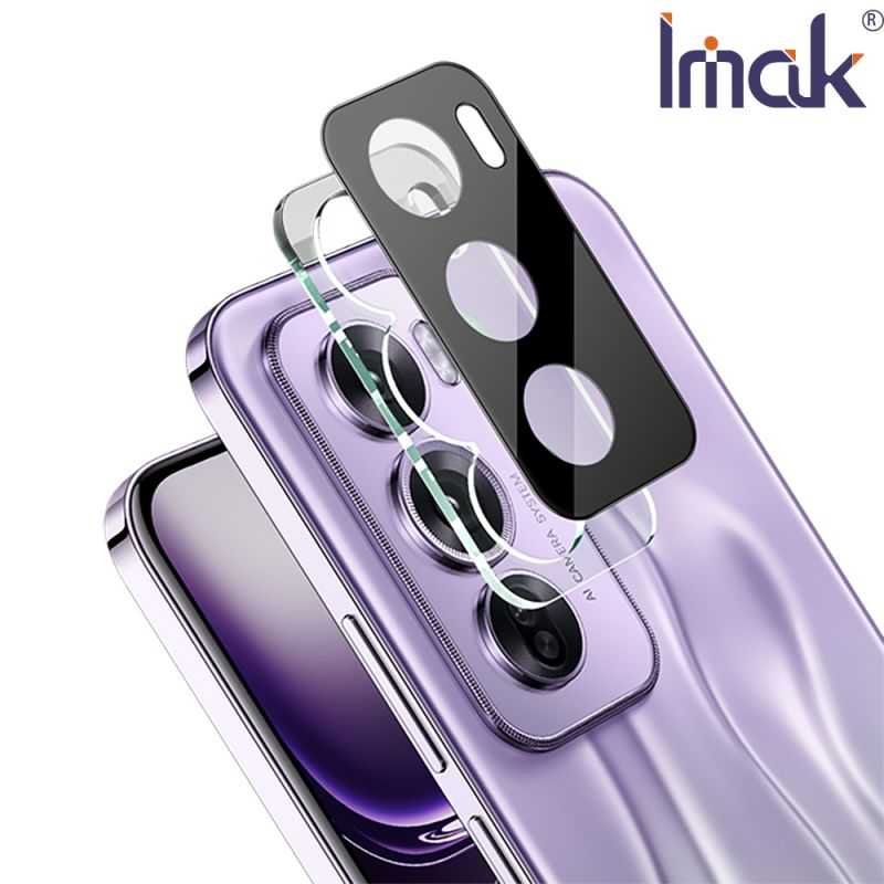 Imak 艾美克 OPPO Reno 12 Pro 5G 鏡頭玻璃貼(一體式)(曜黑版) 奈米吸附 鏡頭貼 鏡頭保護貼