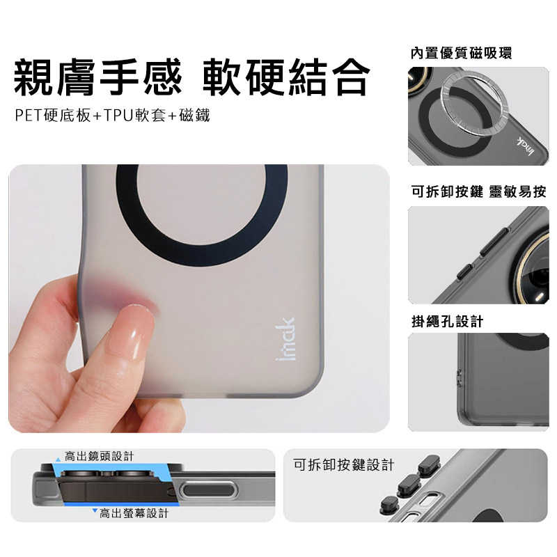 Imak 艾美克 OPPO Reno 14 5G 巧克力保護套(磁吸款) 保護殼 輕薄 透明套 TPU軟套 不易發黃