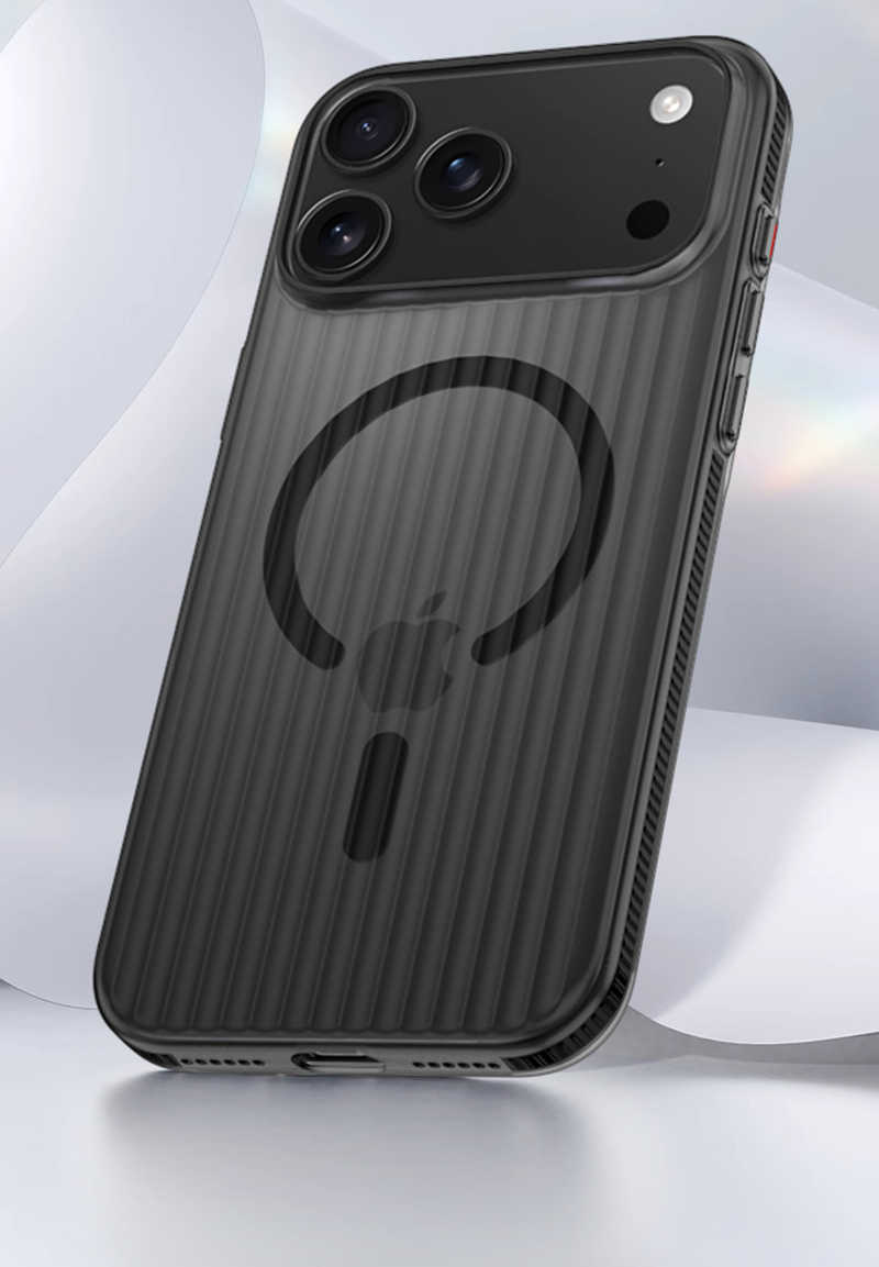 QinD Apple 蘋果 iPhone 17 Air 光柵冰霧磁吸殼 瓦楞冰霧磁吸殼 手機殼 保護殼 保護套 磁吸殼