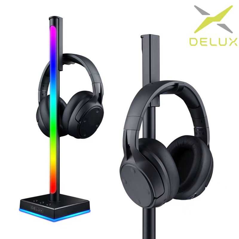 DeLUX DHS300 RGB 耳機支架 掛架 頭戴式耳機支架 耳機展示架 全罩式耳機支架