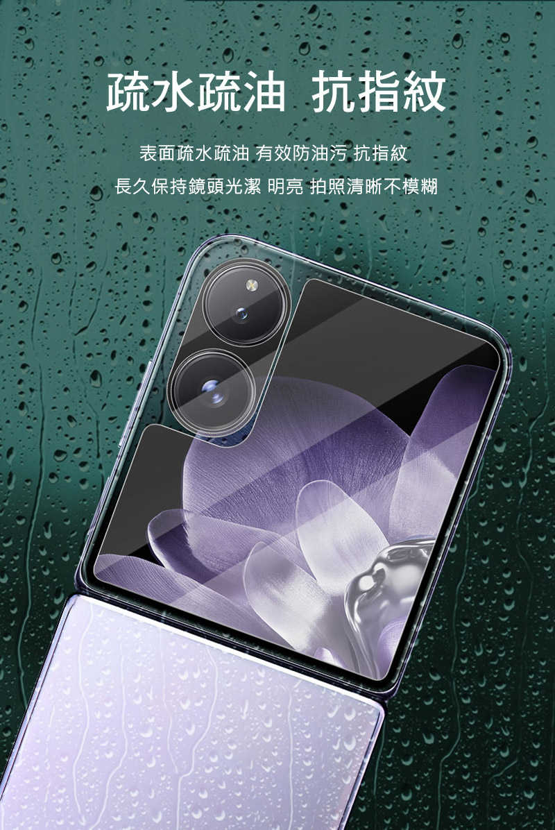 Imak 艾美克 Xiaomi 小米 Mix Flip 5G 鏡頭玻璃貼(含玻璃外螢幕貼) 奈米吸附 鏡頭貼 鏡頭保護貼