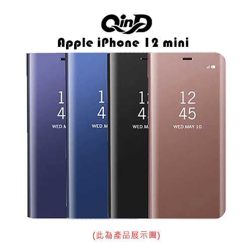 QinD Apple iPhone 12 mini 透視皮套