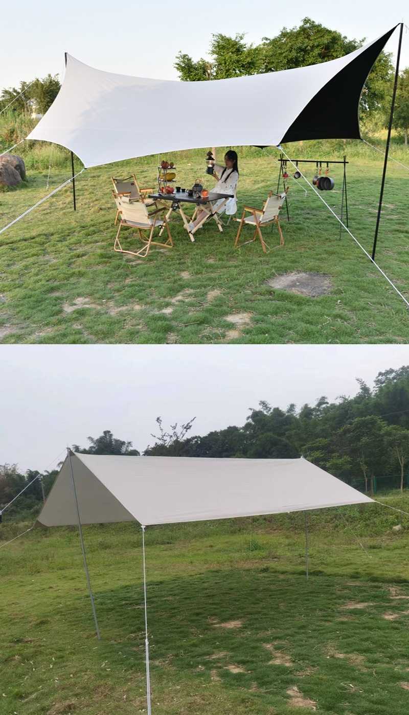 LIFE COOE 戶外黑膠天幕(8角/5.4x4.4)
