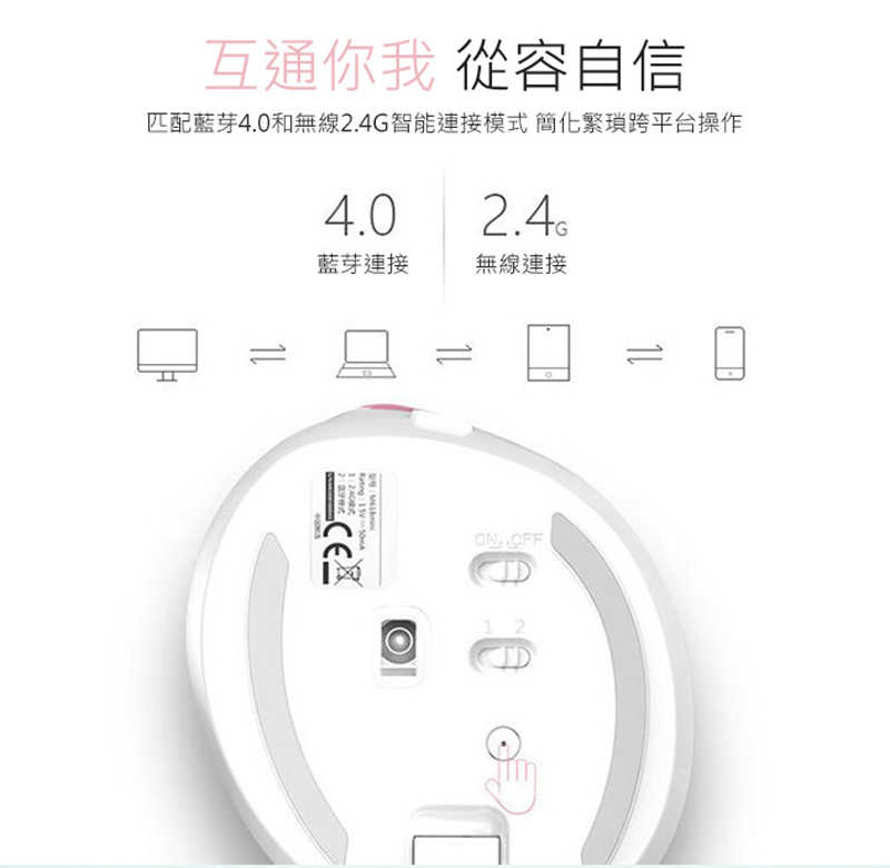 DeLUX M618mini 雙模垂直靜音光學滑鼠 左手專用 辦公滑鼠 人體工學 手腕舒適