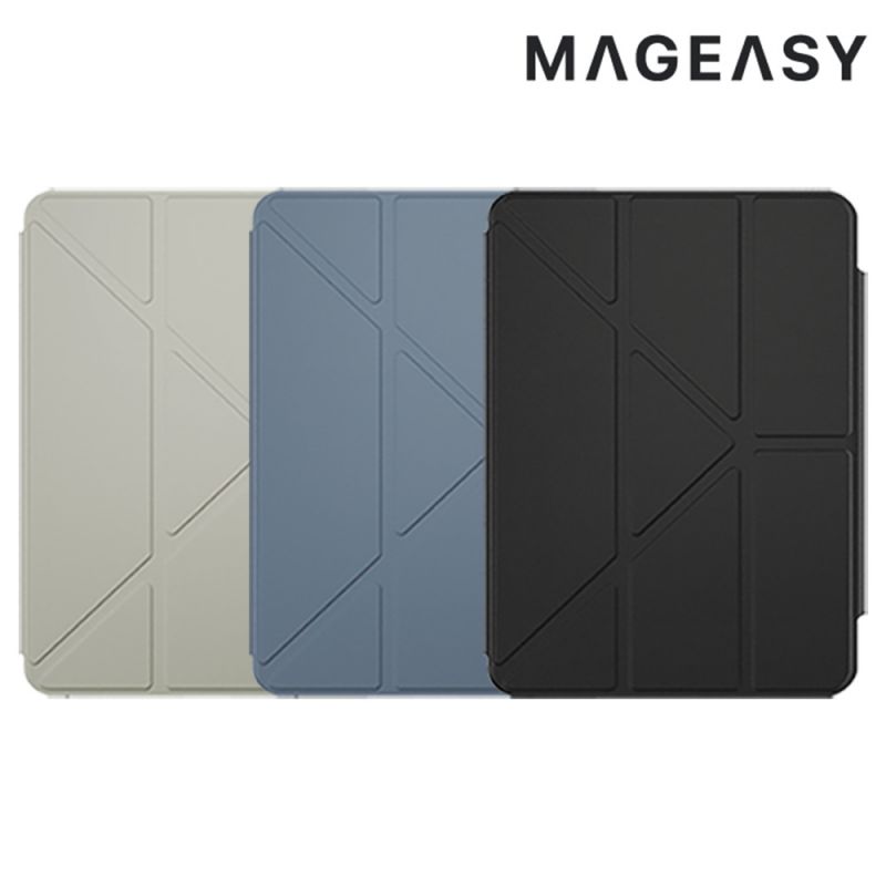 MAGEASY Apple iPad Pro 12.9 (2018~2022) FACET 全方位支架透明背蓋保護套