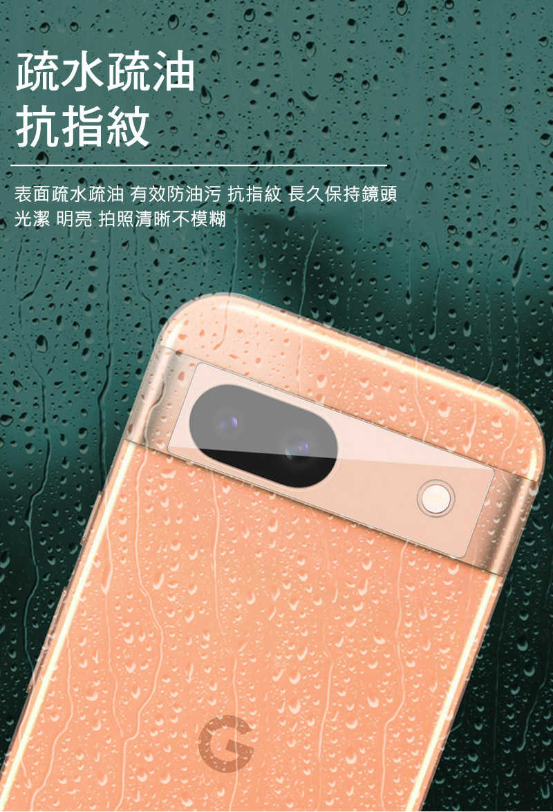 Imak 艾美克 Google Pixel 8a 鏡頭玻璃貼(一體式) 奈米吸附 鏡頭貼 鏡頭保護貼 鏡頭膜