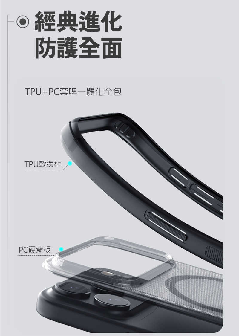 NILLKIN Apple 蘋果 iPhone 17 Pro 磨砂護盾 Pro 磁吸保護殼(透黑) 保護套 手機殼 磁吸