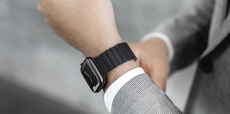 MAGEASY Apple 蘋果 Watch SKIN 磁吸矽膠防水錶帶 手表帶 膚感 抗汗