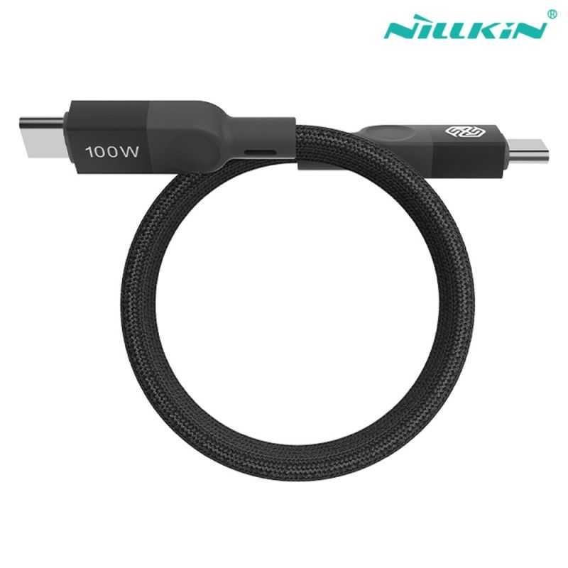 NILLKIN Type-C to Type-C 小磁圈快充數據線(1M) 快充線 充電線 傳輸線 不纏繞 自動捲收