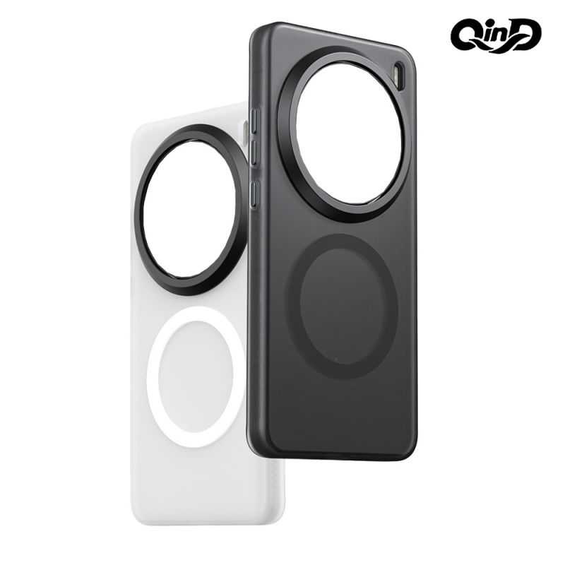 QinD vivo X200 5G / X200 Pro 5G 隱砂磁吸保護殼 手機殼 保護套 霧面殼 磨砂殼 磁吸殼