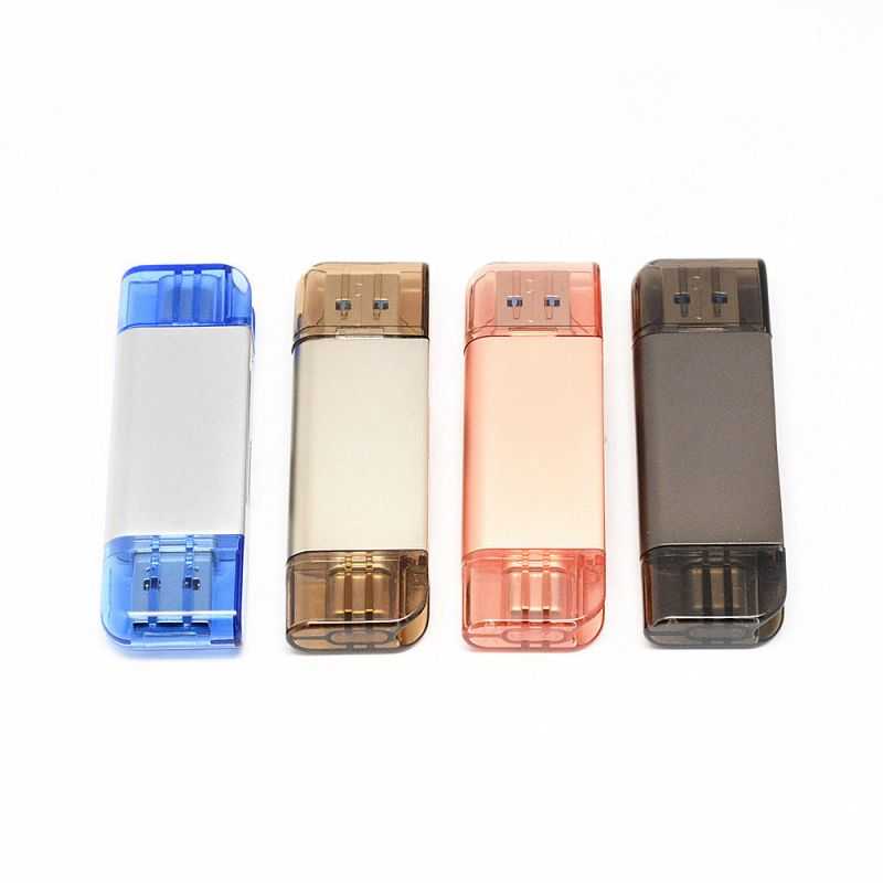 USB Type-C + USB 3.1 OTG 讀卡機(SD/TF) 支援 iPhone 15 即插即用 可連筆電平板