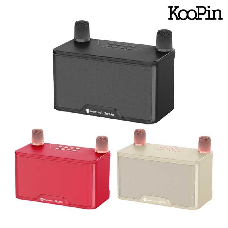KooPin NR-8088 雙人對唱行動KTV/藍芽喇叭無線麥克風組 卡拉OK