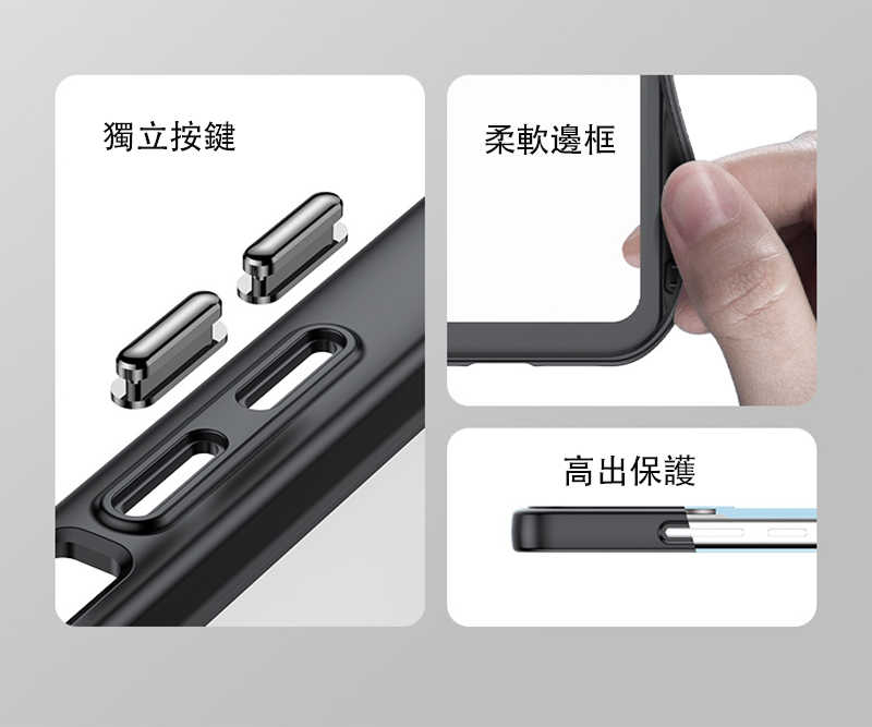 QinD OPPO Reno 13 F 雙料太空殼 手機殼 保護套 雙料殼 軟邊 硬背板 不發黃