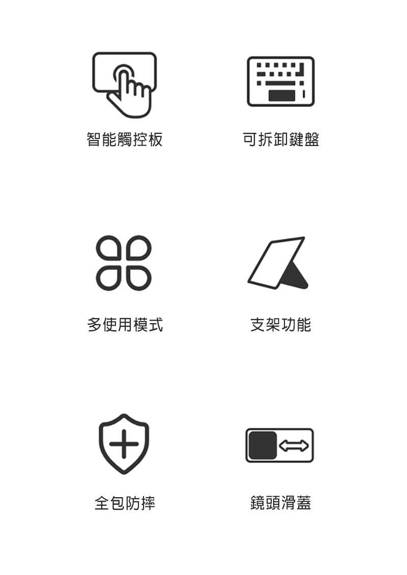 NILLKIN Apple iPad7/8/9 10.2吋2019/2020/2021悍能 iPad 鍵盤保護套(新款)