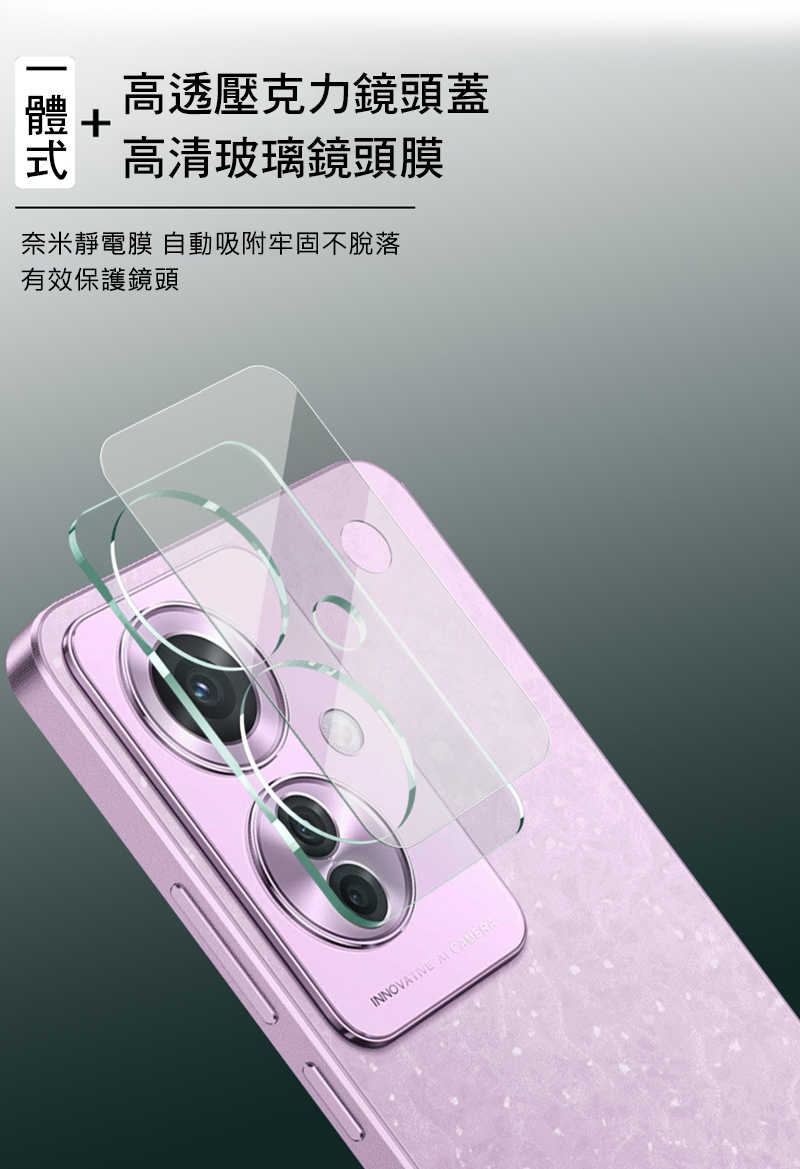 Imak 艾美克 OPPO Reno 11F 5G 鏡頭玻璃貼(一體式) 奈米吸附 鏡頭貼 鏡頭保護貼 鏡頭膜