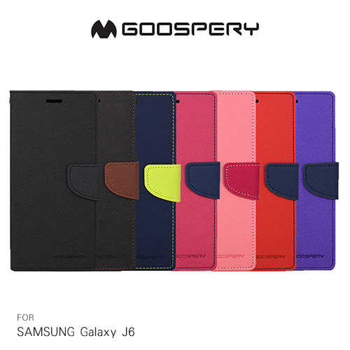 GOOSPERY SAMSUNG Galaxy J6 FANCY 雙色皮套